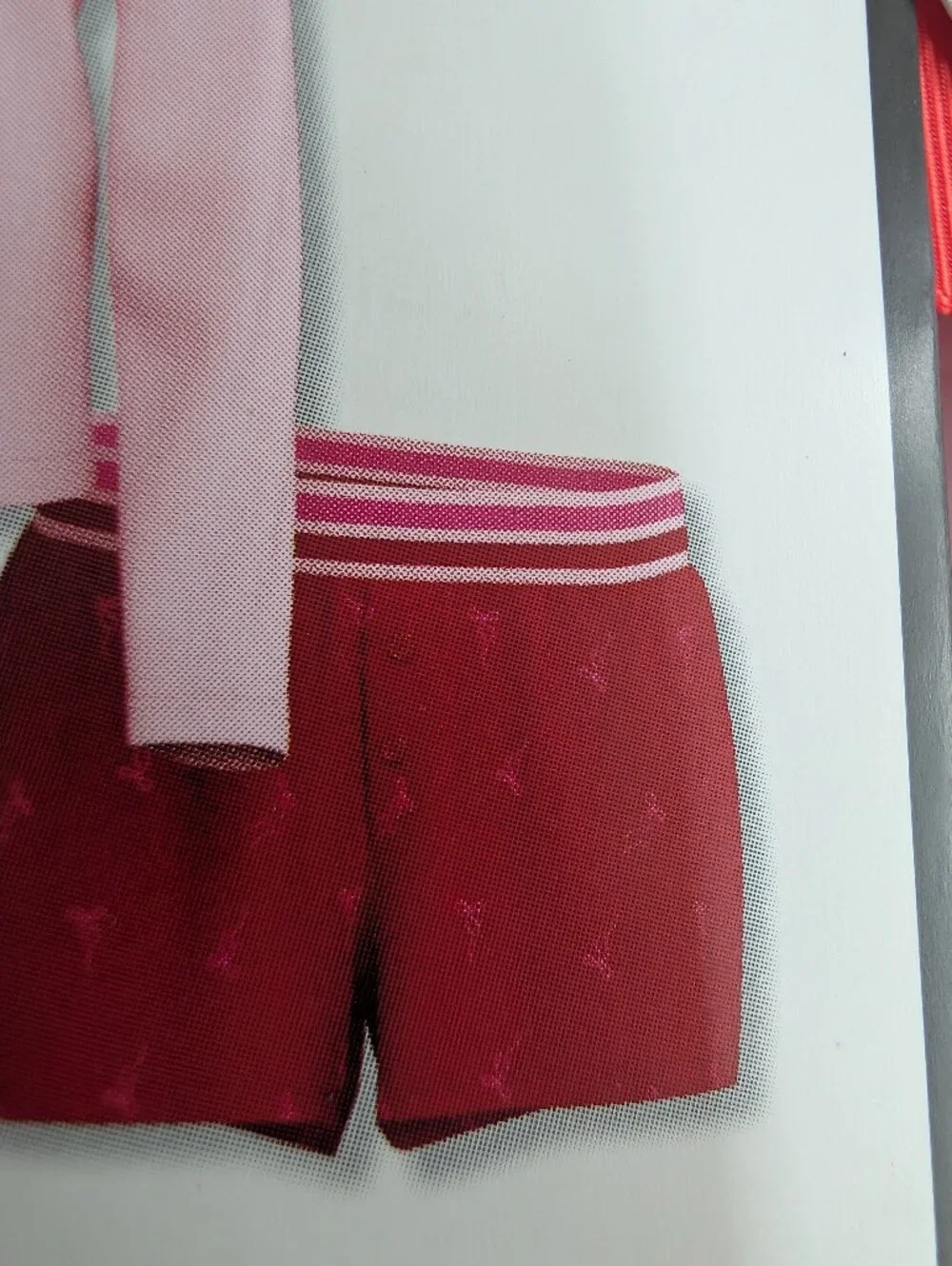 Art Class Pink & Red Girls Pajama Set with Matching Headband